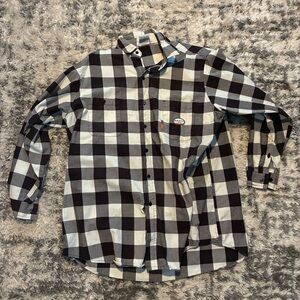 Rasco FR flame resistant white and Black Men's button down Shirt size XXL